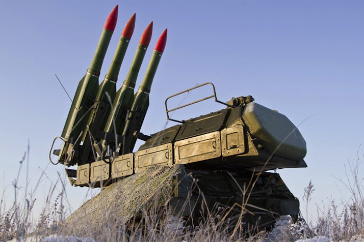 Una batteria Buk-m1 Sam, in grado di lanciare missili SA-11, indicati come responsabili dell'abbattimento dell'aereo.