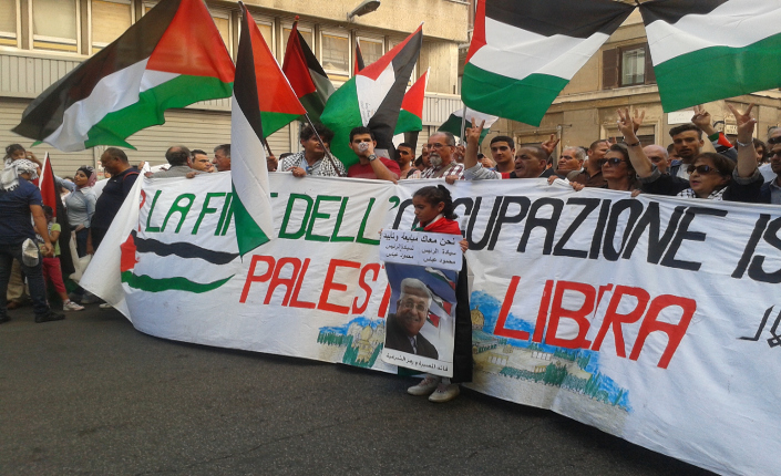 Manifestazione Palestina 27 settembre 2014