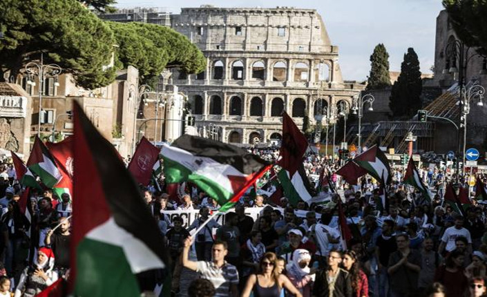 Manifestazione pro Palestina, Roma 27 settembre 2014