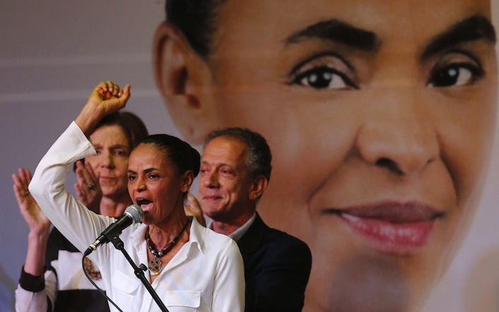 La candidata dei Verdi Marina Silva. Se sarà lei il prossimo presidente del Brasile si romperà l'asse dei Brics contro gli Usa.