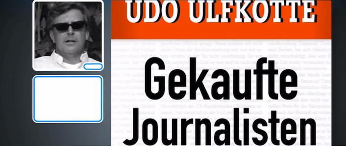 La copertina del libro di Udo Ulfkotte “Giornalisti comprati”.