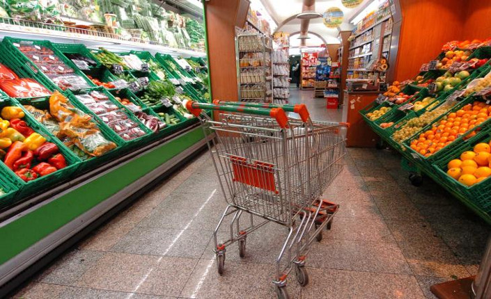 deflazione italia carrello spesa vuoto