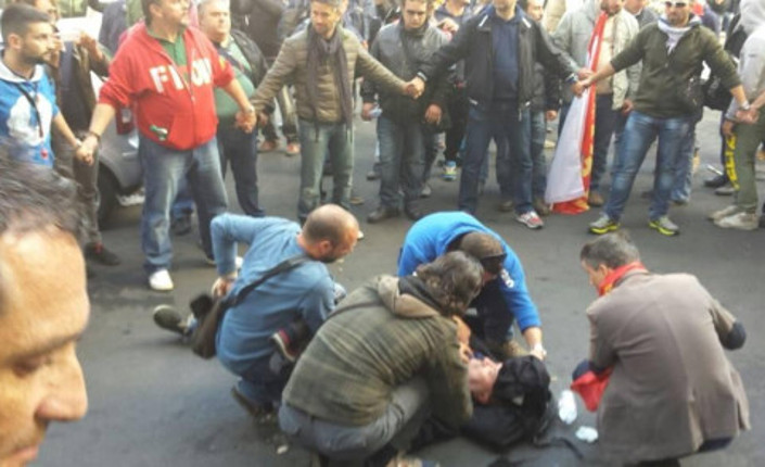 scontri roma Ast Terni 29 otobre 2014