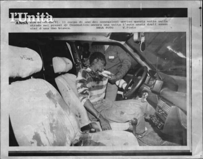18/08/1991 i killer della uno bianca colpiscono una macchina con a bordo tre senegalesi due morti