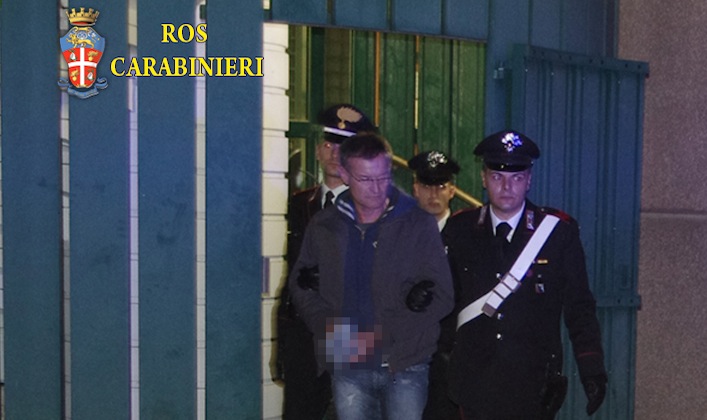 L’arresto di Massimo Carminati da parte del Raggruppamento operativo speciale dei Carabinieri.
