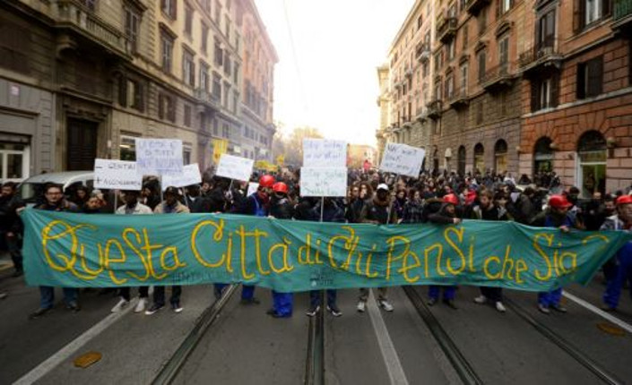 manifestazione Roma, 13 dicembre 2014