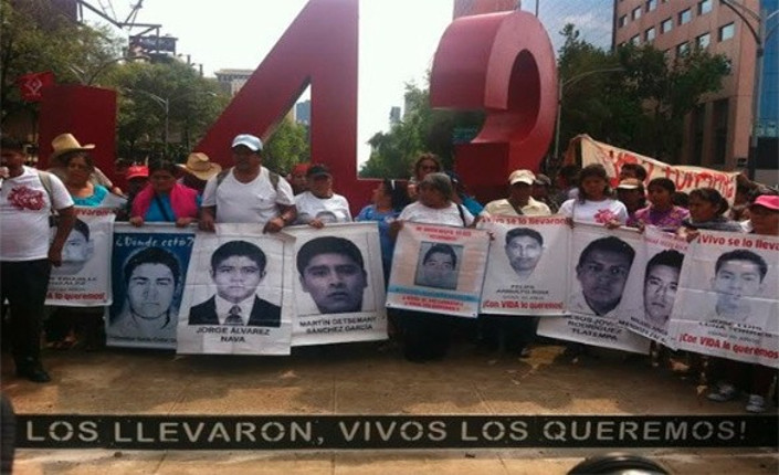Messico 26 aprile 2015, ricordando i 43 studenti scomparsi