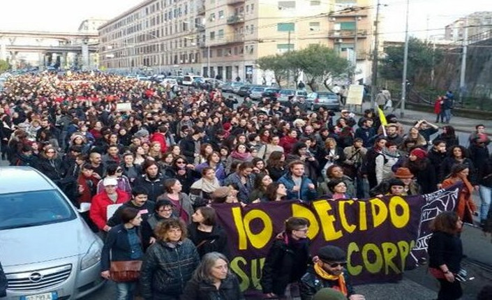 Manifestazione dell'8 marzo 2014 organizzata a Roma dalla rete IoDecido