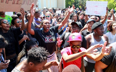 South Afrivan students protest