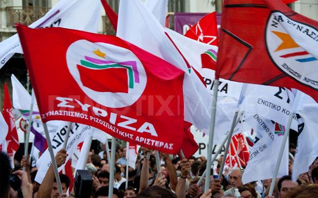 Syriza-Flags