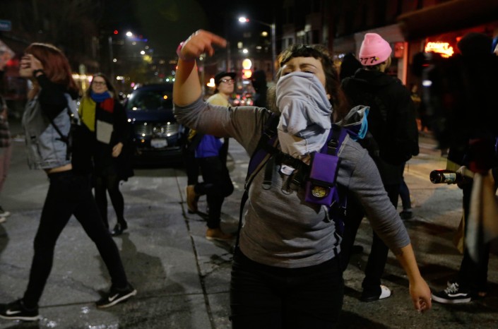 capitol hill, proteste dopo la vittoria di Trump
