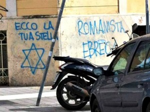 una scritta sportivissima su un muro di Roma 