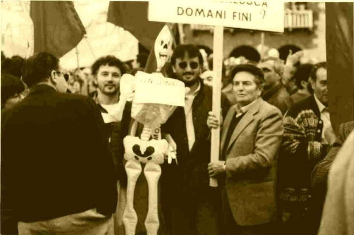 Anni '80: manifestazione operaia nel Baldo Garda