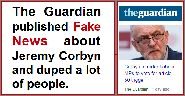 Guardian Corbyn Fake News