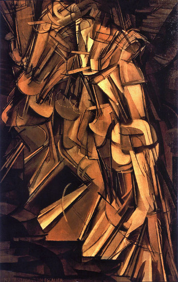 Marcel Duchamp Nudo che scende le scale (1912)