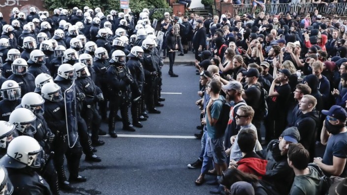 Protest against G20 Summit in Hamburg, Germany - 06 Jul 2017