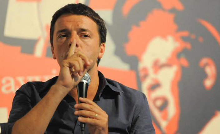 Il presidente del consiglio Matteo Renzi.