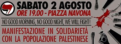 2 ago manifetazione palestina roma