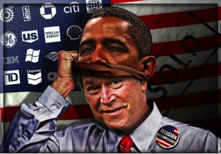 Obama-Mask-On-Bush-war-crime