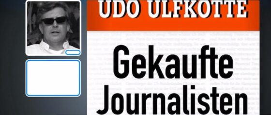 La copertina del libro di Udo Ulfkotte “Giornalisti comprati”.
