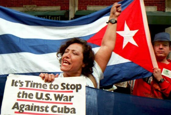 Cuba manif contro embargo