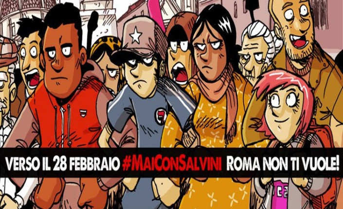 Mai COn Salvini Roma non ti vuole 28 2 2015