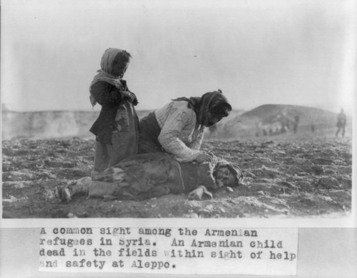 Genocidio armeno: ad un secolo di distanza per ricordarlo a Roma, dal 23 al 29 marzo, una serie d'iniziative organizzate dall'Ambasciata di Armenia in Italia, ICSBA e AIS-Religione   (By Photo by Near East Relief. (http://www.loc.gov/pictures/item/2006679122/) [Public domain], via Wikimedia Commons)