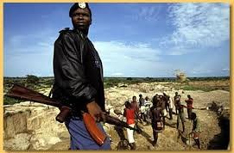 Angola, miniera di diamanti