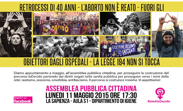 IoDecido Assemblea 11 maggio a Roma