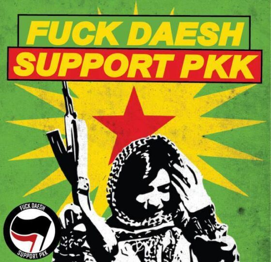 immagine campagna fuck daesh support pkk