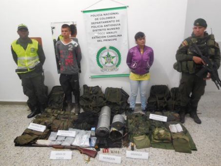 l'arresto di membri di Autodefensas Gaitanistas, paramilitari di destra legati ai narcos