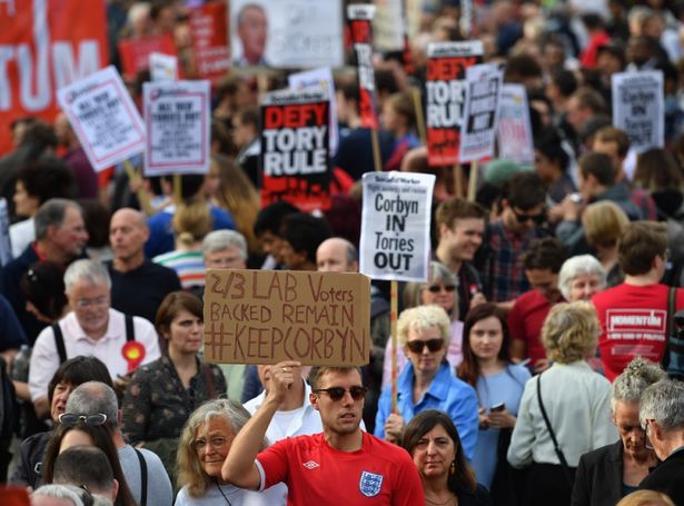 Momentum-Members-Rally-In-Support-Of-Jeremy-Corbyn