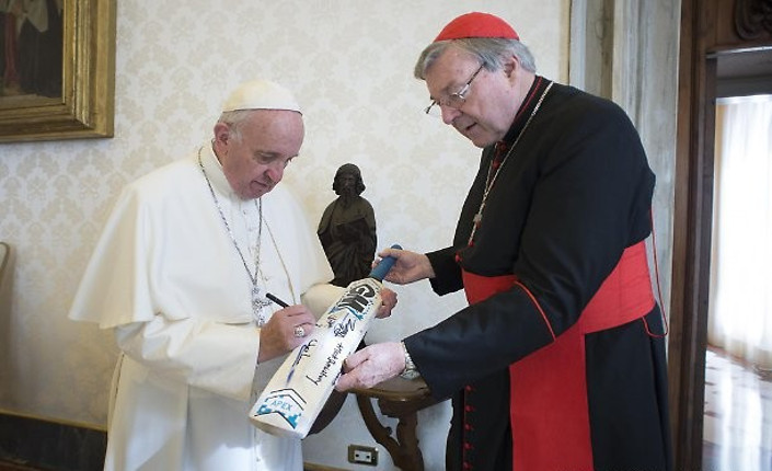 Papa Francesco e il cardinale accusato di pedofilia, George Pell