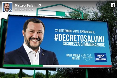 Migranti, con il Dl Salvini il razzismo è istituzionale