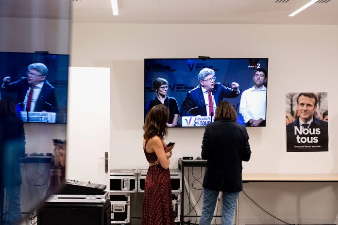 FRA - SOIREE ELECTORALE - SYLVAIN MAILLARD - ENSEMBLE - SECOND TOUR ELECTIONS LEGISLATIVES